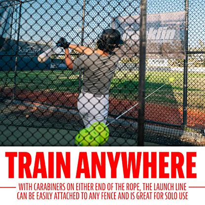 Franklin Sports Launch Line Baseball Hitting Trainer - IDB Swing Trainer + Batting Practice Aid - Baseball + Softball Batting Practice Equipment + Training Aid for Hitters