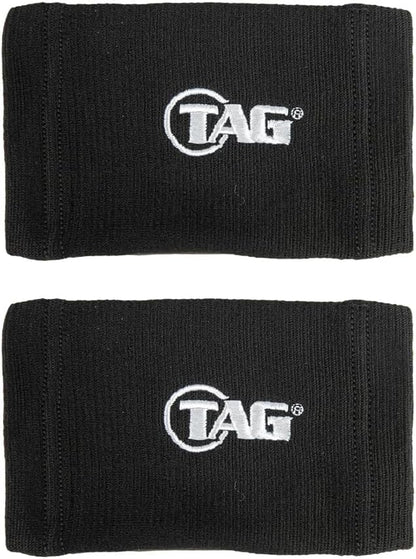 TAG Youth Wrist Coach 2 Pack, Triple Window Size 4" x 3", Baseball Softball Football Play Coach Playbook Quarterback Wristband, Black