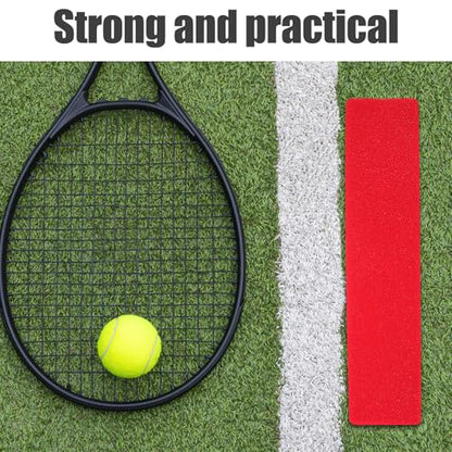 SUPVOX 4pcs Non-Slip Sports Court Line Markers for Soccer Tennis Pickleball Basketball Flat Floor Markers for Indoor Outdoor Training and Field Boundary