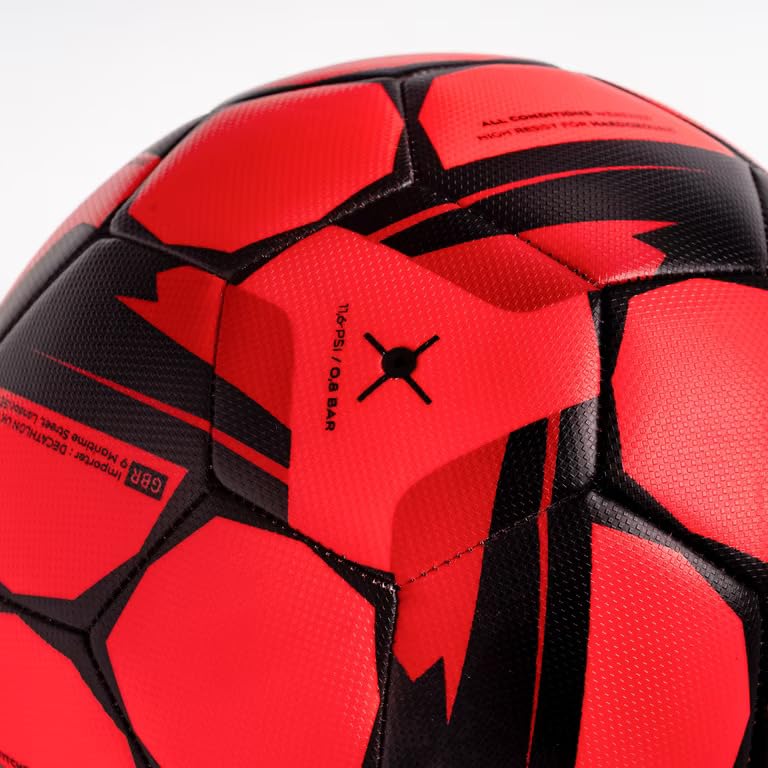 Kipsta Football Resist Size 5 Machine Stitched, Rubber Coating Suitable for All Surface Soft & Wet Ground, Hard Ground with Grass & Artifical Turf, International Match Ball