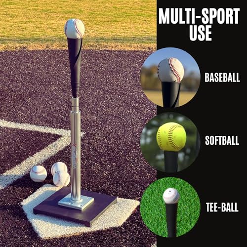 Web Flex® Spider Series 7x7 Sock Net & Adjustable Batting Tee Bundle, Portable Baseball Softball Training Set for All Ages, Durable Practice Net + Height-Adjustable Tee with Carry Bag