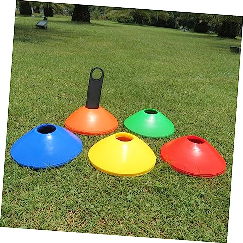 Garneck Football Training Disc Cone Markers Trainer Spot Equipment Pre Sports Rugby Soccer Training Disc Blue - color: Blue