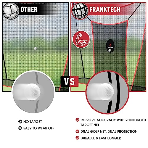 Golf Practice Net - Heavy Duty Driving Range Net with High Impact Chipping Target, Include Carry Bag and Golf Balls for Indoor Outdoor - style: 10' x 7' Net