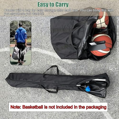 Upright Foldable Basketball Shooting Machine Basketball Return System, Easy to Carry, Portable Basketball Hoop Return Attachment, Adjustable Height