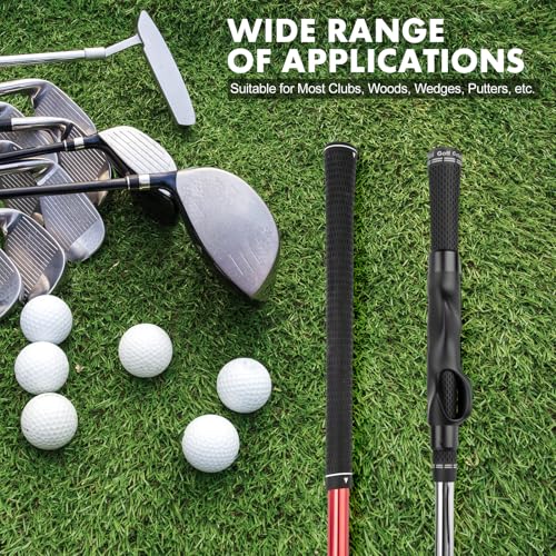 Golf Grip Trainer Golf Practice Tool, Easy To Carry to the Practice Area, Golf Swing Trainer Ensure the Right Grip Every Time, Golf Grip Training Aid, Golf Accessories Improve Your Swing Rhythm - color: Black