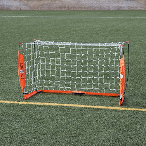 Bownet Portable Soccer Goal Net (3' x 5') Quick Setup - Durable Powder-Coated Steel Frame - Indoor Outdoor - Travel Bag Included - Practice Nets for Kids, Youth and Adults. Great Kids Soccer Goal.