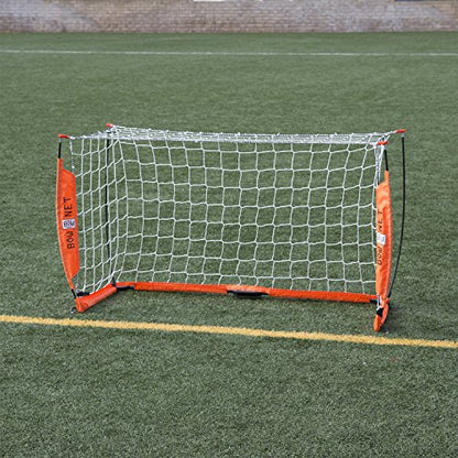Bownet Portable Soccer Goal Net (3' x 5') Quick Setup - Durable Powder-Coated Steel Frame - Indoor Outdoor - Travel Bag Included - Practice Nets for Kids, Youth and Adults. Great Kids Soccer Goal.