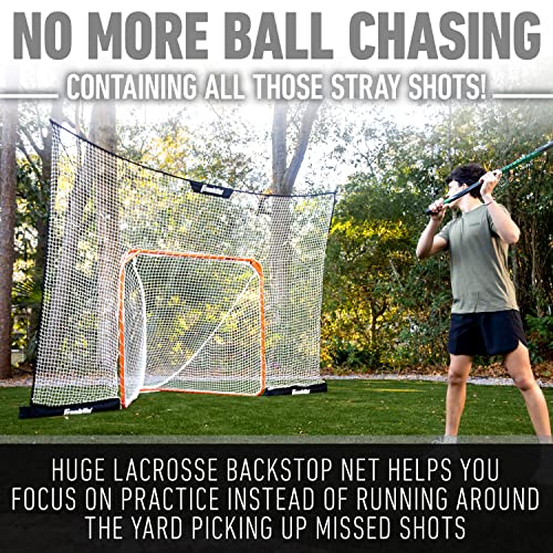 Franklin Sports Fibertech Lacrosse Goal Backstop - 12' x 9'
