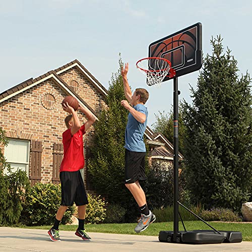 Lifetime Height Adjustable Portable Basketball System, 44 Inch Backboard
