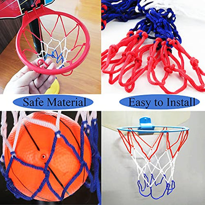 Small Replacement Net for Mini Basketball Hoop, Fits 6 Loops, 8"-10.25" Rims, All Weather Anti Whip
