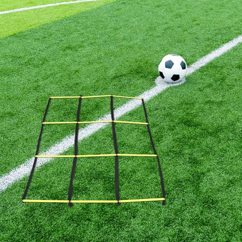 Football Training Ladder and Speed Agility Ladder Yellow for Soccer Footwork Drills Lightweight for Athletic Speed