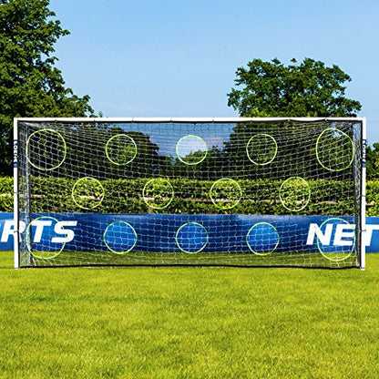FORZA 16ft x 7ft Soccer Goal | All-Weather uPVC Match Goals – Ready, Set, Goal! Includes Optional Training Soccer Ball, Target Sheet & Carry Bag - size: Goal, Ball, Target Sheet and Carry Bag