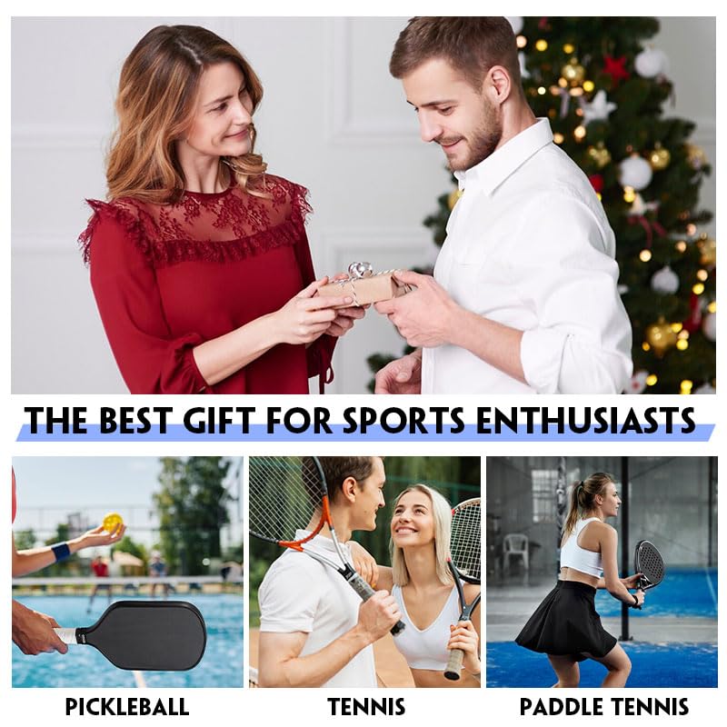 Custom Pickleball Paddle Name Bands - Silicone Personalized Ring Grip Bands for Tennis, Table Tennis, and Badminton - Paddles for Outdoor Games & Activities