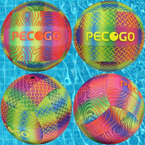 Waterproof Volleyball Size 5 - Perfect for Pool, Indoor & Outdoor Games - Durable, Lightweight, and Easy to Use for Beginners, Teens, and Adults (with Pump) - style: 2 PACK