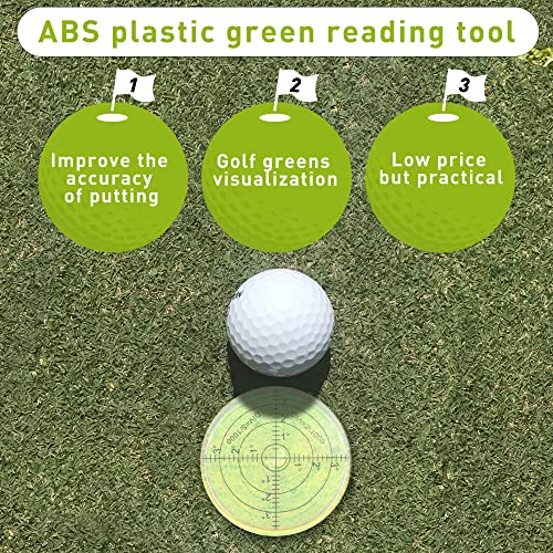 Golf Green Reader Pro Putt Golf Ball Marker Round Bubble Level High Precision Golf Putting Aid Putting Green