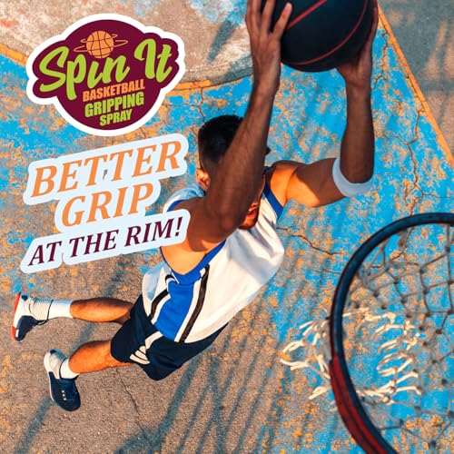 Spin-iT Basketball Grip Spray 4 oz - Ultimate Spray for Shoes & Enhanced Hand Grip