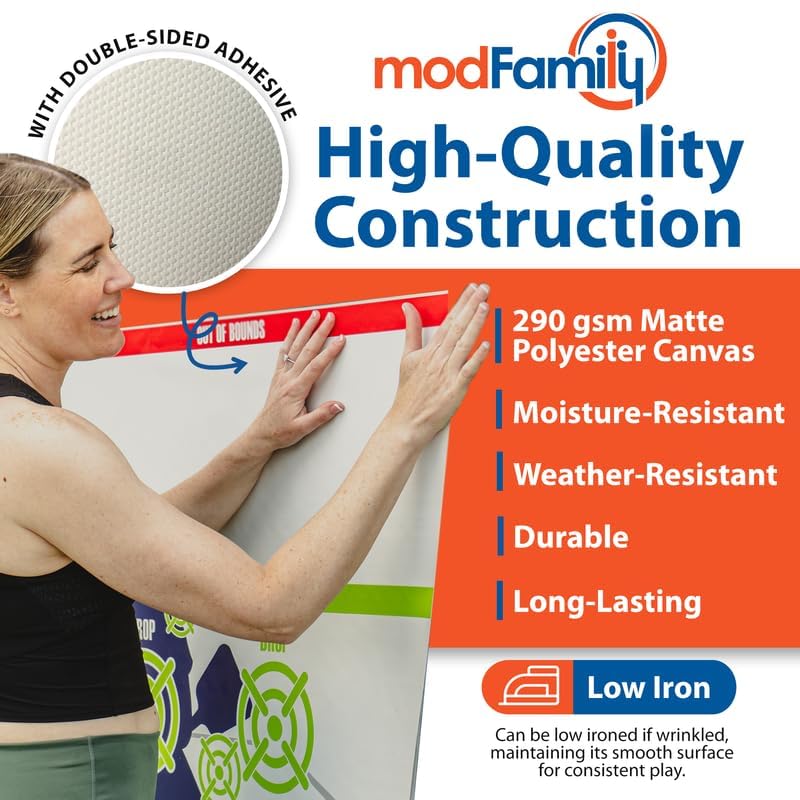 Pickleball Dink Pad Practice Board Poster Rebounder Training Aid - Improve Your Pickle-Ball Game Dinks & Reflexes - Transform Any Wall Into A Pickle Ball Court and Net Indoor or Outdoors by Modfamily - size: XL 3'x6' (2 Persons)