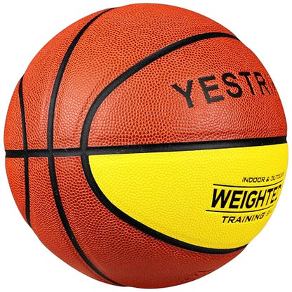 Basketball Weighted 1.3kg Auxiliary Heavy Basketball 3lbs Size 7 for Indoor and Outdoor Training, Training Heavy Ball for Improving Dribbling and Ball Control