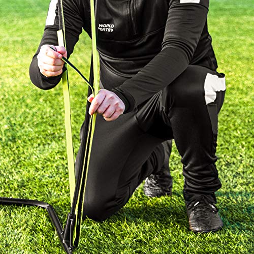 FORZA Quarterback Throwing Net - QB Target Practice Aid | Football Fade Trainer Practice Equipment | Quarterback Drop in Throwing Net | Football Training Gear