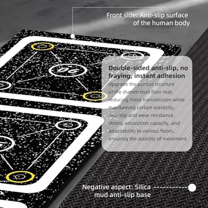 Rubber Agility Ladder Non-Slip Speed Agility Training Ladder Pad for Soccer Football Footwork, Workout Ladder for Soccer Football Tennis Boxing Training, Agility Training Equipment - size: 15 ft