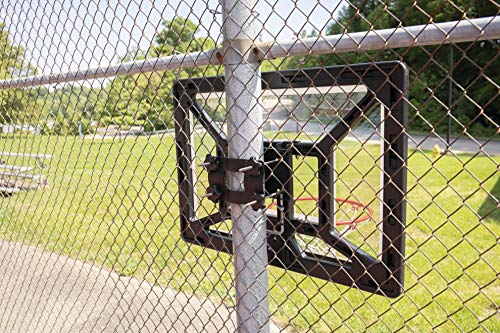 Silverback Junior Youth 33" Basketball Hoop with Lock ‘n Rock Mounting Technology Mounts to Round and Vertical Poles, Black (B8410W)