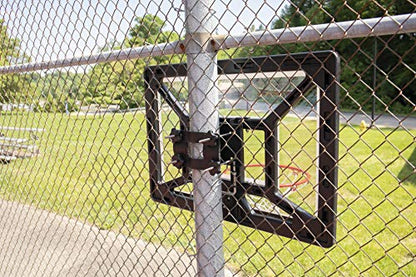 Silverback Junior Youth 33" Basketball Hoop with Lock ‘n Rock Mounting Technology Mounts to Round and Vertical Poles, Black (B8410W)
