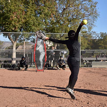 GoSports Baseball & Softball Xtraman Dummy Batter Pitching Training Mannequin - Practice Pitching Aid for Improved Accuracy and Safety - style: Softball