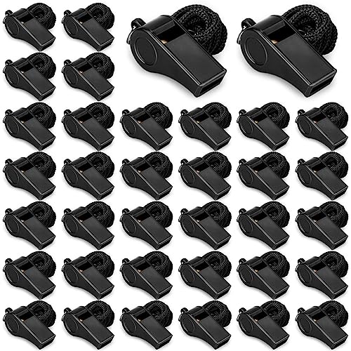 Whistle, Outdoor Sports Whistles with Lanyard, Very Loud Sound Whistles Bulk Perfect for Referees, Coaches, Emergencies