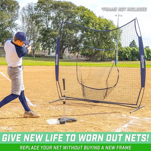 GoSports Replacement 7 x 7 ft Baseball Net - NET ONLY - Frame NOT Included - Choose Your Color - color: Navy