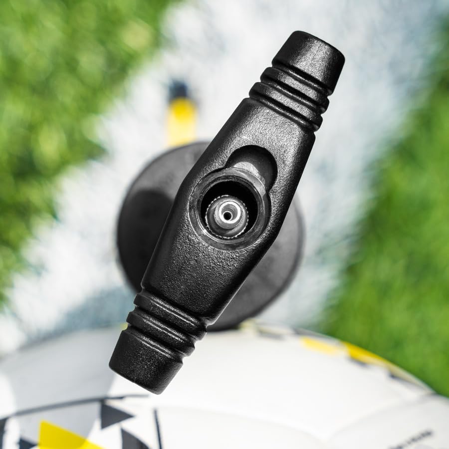 FORZA Pump that Ball™ | Ball Pump & Needle – Hand Pump for Sports Ball Inflation, Extendable Nozzle, Needle Adapter Included, Compact Portable Pump for Soccer Basketball Volleyball Football Equipment