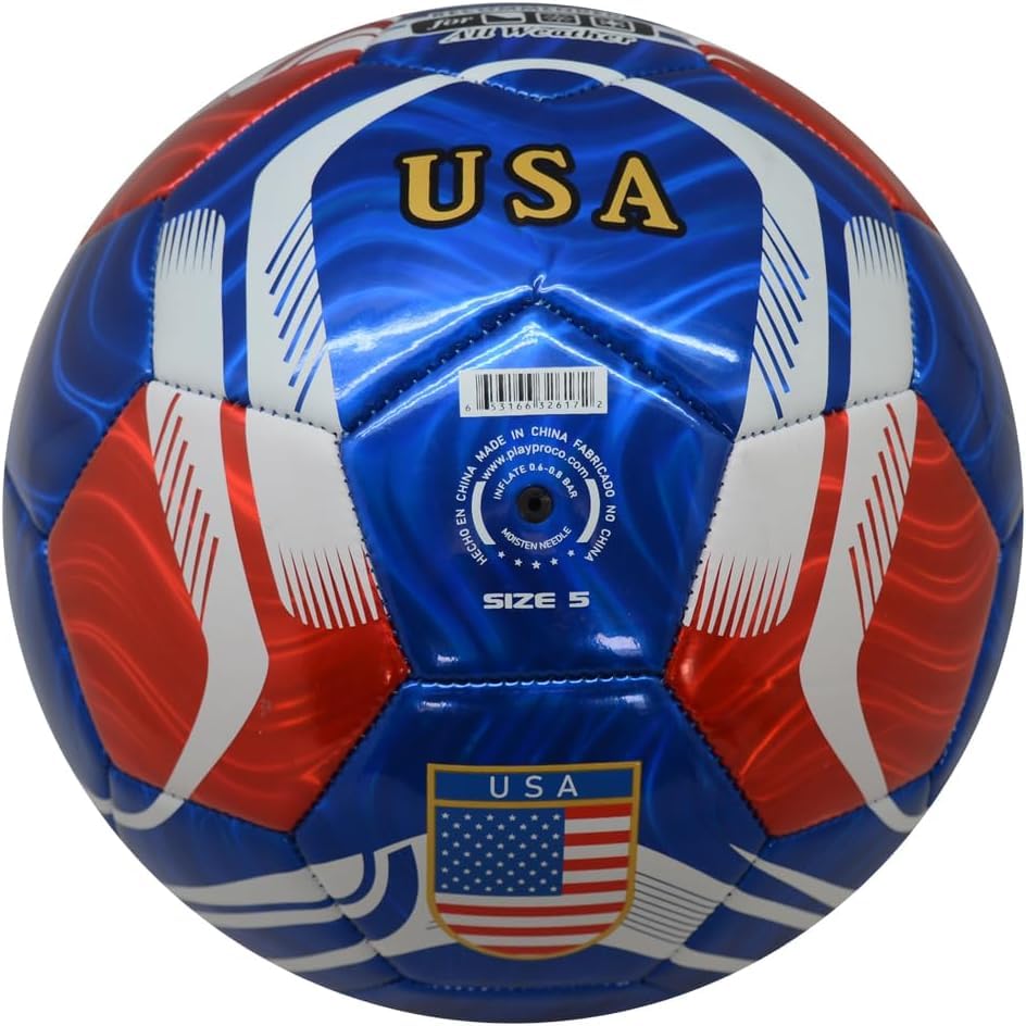 Country Training Soccer Ball: World Edition - size: 2, style: USA - BLUE