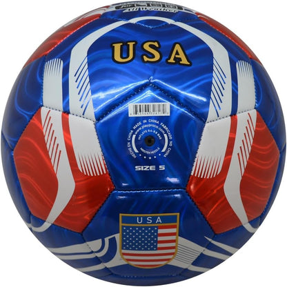 Country Training Soccer Ball: World Edition - size: 2, style: USA - BLUE