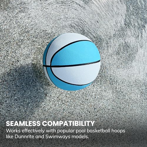 Botabee Regulation Size 9'' Swimming Pool Basketball, Waterproof, Blue (Size 6), for Ages 12+, 1 Piece - size: Size 6
