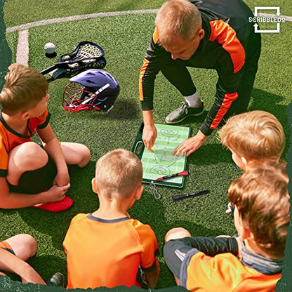 Dry Erase Lacrosse Coaching Board 15x10.5” – Includes 2 Markers, Whiteboard for Coaches, Training Equipment & Accessories, Perfect Coach Gift