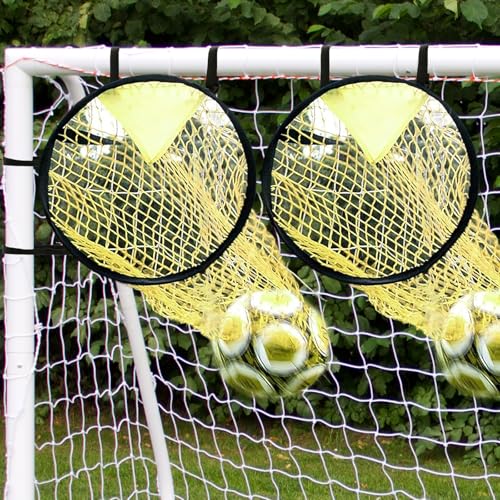 Football Target Net, 16" Easy-to-Attach Soccer Goal Net, Soccer Target Goal for Shooting Training, Improves Accuracy, for Shooting Accuracy Training, Fits Most Standard Goals - style: 2PCS
