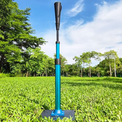 LOMGWAYS Baseball/Softball Batting Tee-Height Adjustable Premium Portable Baseball Tee with Removable Rubber Top and Heavy-Duty Base for All Ages - style: Blue 25"-47"