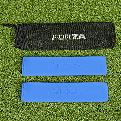 FORZA Throwdown Pitch Line Markers | Pack of 10 Weatherproof Rubber Field/Court Line Markers | 9 Colors Available - color: Sky Blue
