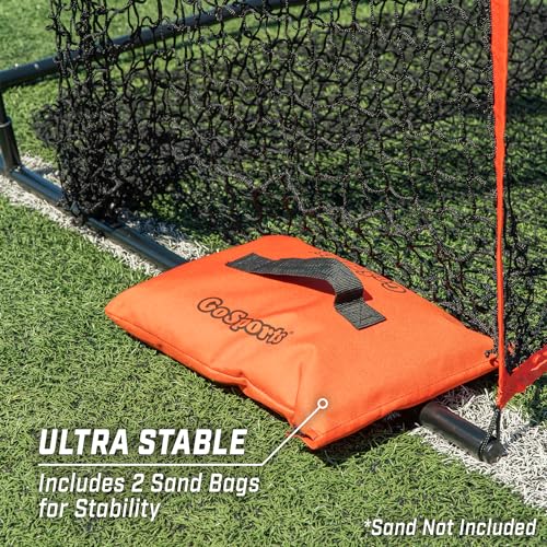 GoSports Football 7 ft x 4 ft Kicking Net - Sideline Practice for Punting or Place Kicks, Ultra-Portable Design with Weighted Sandbag