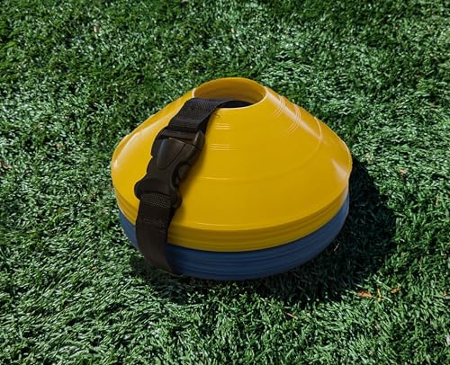 Sports Training Cones (Set of 40) - APEX PRO Sports - Training Cones Agility Soccer Cones with Carry Strap for Training, Soccer, Football, Basketball,Kids and Other Sports and Games