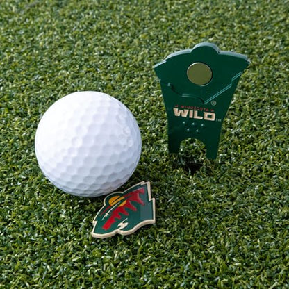 Team Golf NHL Minnesota Wild Shaped Divot Tool