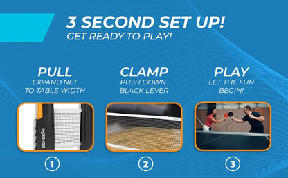 Ping Pong Paddles - High-Performance Set with Premium Table Tennis Rackets, 3-Star Ping Pong Balls, Compact Storage Case | Table Tennis Set