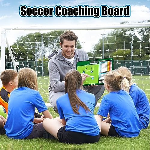 Torlam Magnetic Dry Erase Coach Board, Baseball, Soccer, Football, Basketball Coaching Clipboard