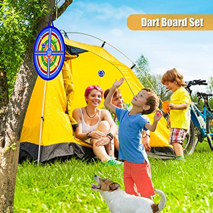 2 in 1 Basketball Hoop and Dart Board, 14" Dart Board for Kids, Basketball Hoop for Kids Toddlers, Sports & Outdoor Play, Birthday Gift Toys for 3 4 5 6 7 8 9 10 Year Old Boys Girls Kids, Party Favors - style: 2 in 1 Blue Outer Space Theme