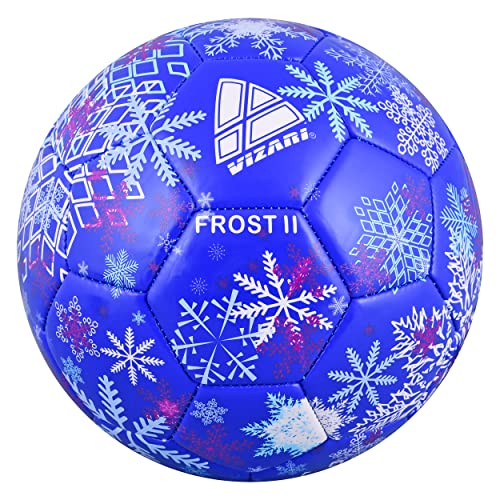 Vizari Soccer Ball for Youth, Adult, Kids | Sizes 3,4,5 | Durable Soccer Ball for Match & Practice | Perfect for Indoor & Outdoor Play - color: Blue/Purple, size: 4