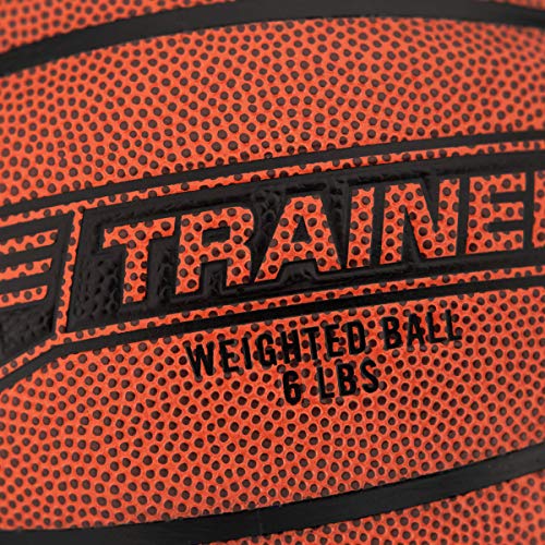 Spalding TF-Trainer Weighted Basketballs |Improve Dribbling & Passing Strength| Available in 3 or 6 Pound Weights - color: 6 Pound - Brown, size: Size 7 - 29.5"