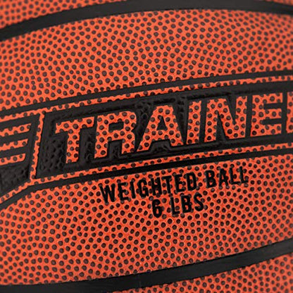 Spalding TF-Trainer Weighted Basketballs |Improve Dribbling & Passing Strength| Available in 3 or 6 Pound Weights - color: 6 Pound - Brown, size: Size 7 - 29.5"