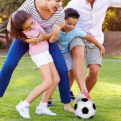 6-Pack Christian Charity Donation Soccer Balls with Pump, Sizes 5/4/3, Deflated Bulk Set for Samaritan's Purse Operation Christmas - size: Size 5