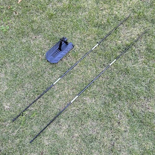 Golf Alignment Stick Holder, Golf Training Aid Teaching Equipment for Aiming, Putting, Posture Corrector, Golf Swing Trainer with Improved Sticks