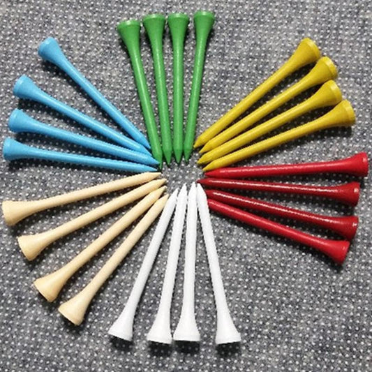 10 Pcs Multicolor Plastic Golf Tees 70mm Driving Range Mat Holders for Glof Club