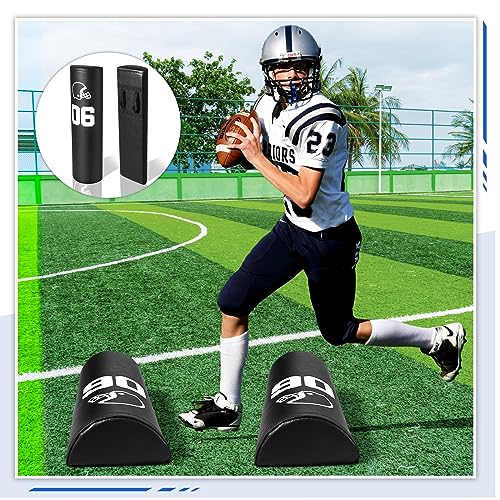 Leyndo 2/4 Pcs Athletic Agility Dummy Step Over Dummy with Heavy Duty Handles Training Dummy Football Equipment for Footwork Drills Sports Training